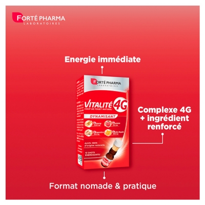 Forté Pharma Vitalité 4 g Dynamisant - 10 Shots