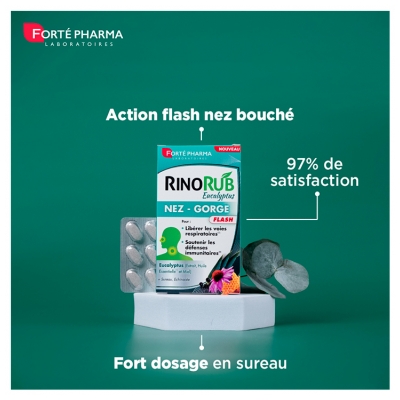 Forté Pharma Rinorub Comprimés Nez-Gorge - 15 Comprimés