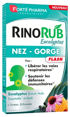 Forté Pharma Rinorub Comprimés Nez-Gorge - 15 Comprimés