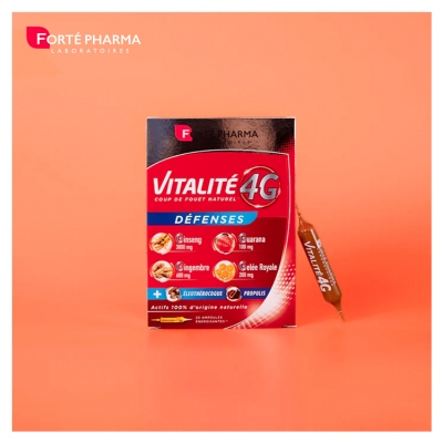 Forté Pharma Vitalité 4 g Défenses - 20 Ampoules
