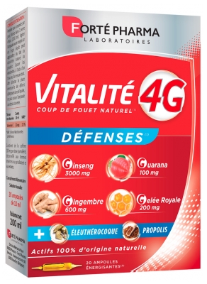 Forté Pharma Vitalité 4 g Défenses - 20 Ampoules