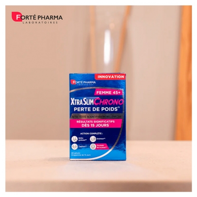 Forté Pharma Xtraslim Chrono - Femme 45 Ans et + - Perte de Poids - 60 Gélules (Programme de 15 Jours)