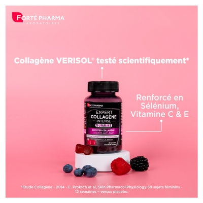Forté Pharma Expert Collagène Intense - Booster Collagène & Actifs Anti-Âge - 30 Gummies