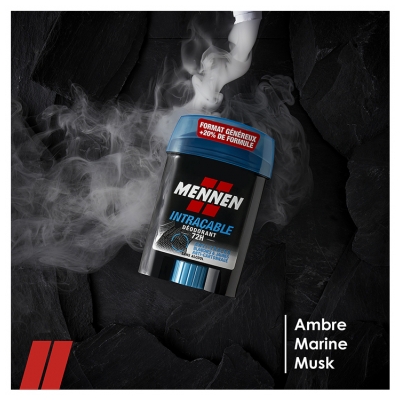 Mennen Déodorant Stick 72H Anti-Transpirant Intraçable 60 ml