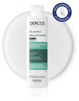 Vichy Dercos Shampoing Dermatologique Sebo-Correcteur Cheveux Gras & Cuir Chevelu 200 ml