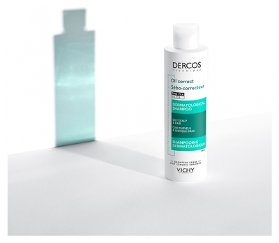 Vichy Dercos Shampoing Dermatologique Sebo-Correcteur Cheveux Gras & Cuir Chevelu 200 ml