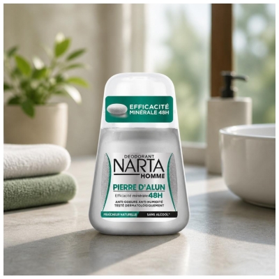 Narta Homme Déodorant Pierre d'Alun 48 Heures 50 ML