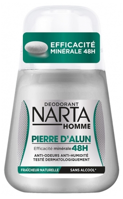 Narta Homme Déodorant Pierre d'Alun 48 Heures 50 ML