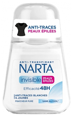 Narta Déodorant Anti-Transpirant Invisible 48 Heures Peaux Épilées 50 ML
