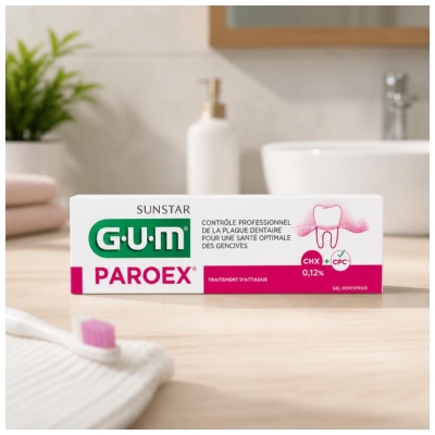 GUM Paroex Gel Dentifrice Traitement d'Attaque 75 ml