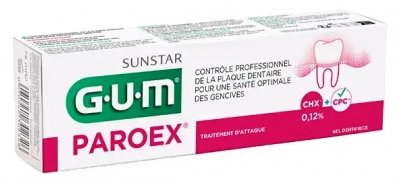 GUM Paroex Gel Dentifrice Traitement d'Attaque 75 ml
