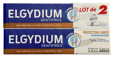 Elgydium Protection Caries Dentifrice Lot de 2 x 75 ml