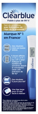 Clearblue Test de Grossesse Digital Estimation Nombre de Semaines 1 Test