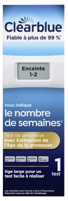 Clearblue Test de Grossesse Digital Estimation Nombre de Semaines 1 Test