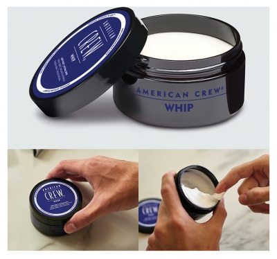 American Crew Whip Crème de Coiffage Tenue Légère Brillance Naturelle 85 g
