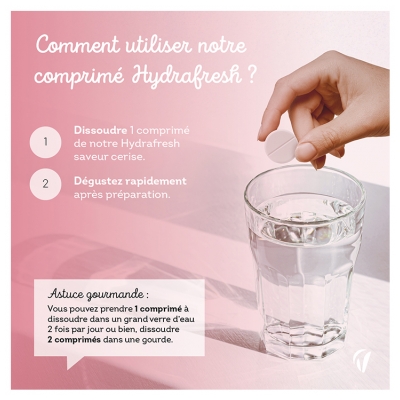 Vitavea Hydrafresh Hydratation & Énergie 20 Comprimés - Goût : Cerise