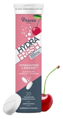 Vitavea Hydrafresh Hydratation & Énergie 20 Comprimés - Goût : Cerise