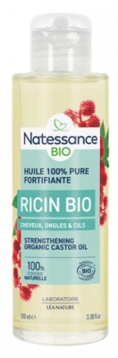 Natessance Huile de Ricin Cheveux Ongles et Cils Bio 100 ml