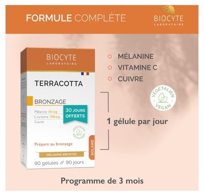 Biocyte Terracotta Bronzage 90 Unités