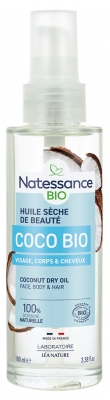 Natessance Coco Protège Et Sublime Huile Sèche de Beauté Bio 100 ml