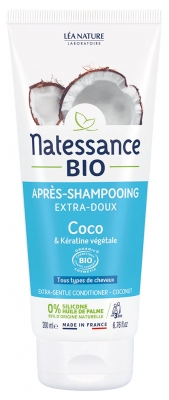 Natessance Après-Shampooing Extra-Doux Coco Bio 200 ml