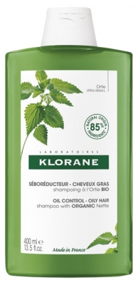 Klorane Shampoing Séboréducteur à l'Ortie - Cheveux Gras 400 ml