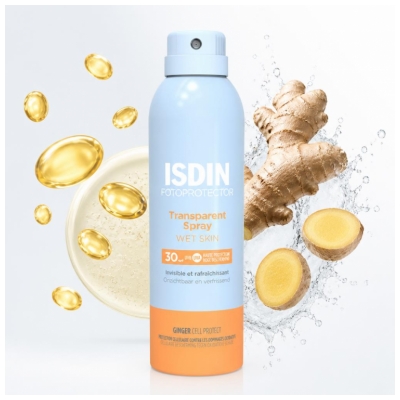 Isdin Fotoprotector Transparent Spray Wet Skin Rafraîchissant SPF30 250 ml