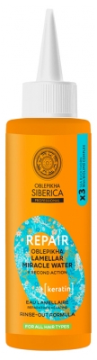 Natura Siberica Oblepikha Eau Lamellaire Repair Kératine à l'Argousier Cheveux Secs et Abimés