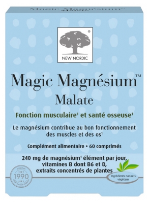 New Nordic Magic Magnésium Malate 60 Unités