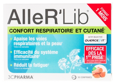 3C Pharma AlleR'Lib Confort Respiratoire et Cutané 30 Unités