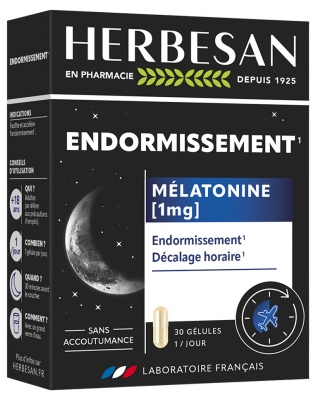 Herbesan Endormissement Mélatonine 1 mg 30 Unités