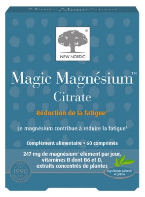 New Nordic Magic Magnésium Citrate 60 Unités