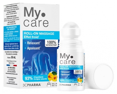 3C Pharma My.Care Roll-On Massage Effet Froid Corps 50 ML
