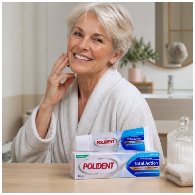 Polident Corega Total Action Crème Adhésive Prothèse Dentaire Goût Neutre 40 g