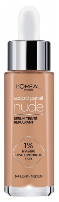 L'Oréal Paris Accord Parfait Nude Sérum Repulpant Teinté 30 ml - Teinte : 3-4 Light Medium