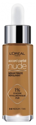L'Oréal Paris Accord Parfait Nude Sérum Repulpant Teinté 30 ml - Teinte : 5-6 Medium Tan