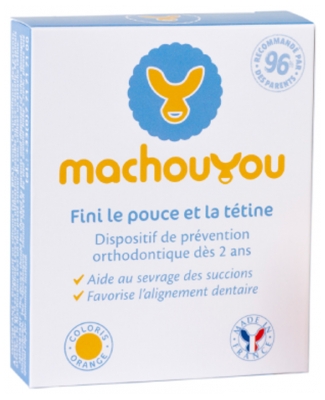 Machouyou Dispositif 1ère Dentition Sevrage des Succions 2-6 ans - Couleur : Orange