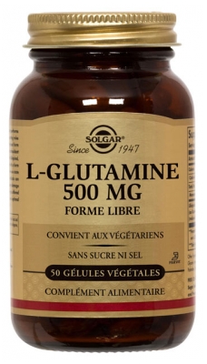 Solgar l-Glutamine 500 mg Gélules Végétales
