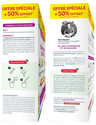 Superdiet Quatuor Chardon Marie Digestion Bio 20 Ampoules de 10 ml + 10 Offertes