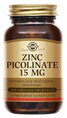 Solgar Zinc Picolinate 15 mg 100 Unités