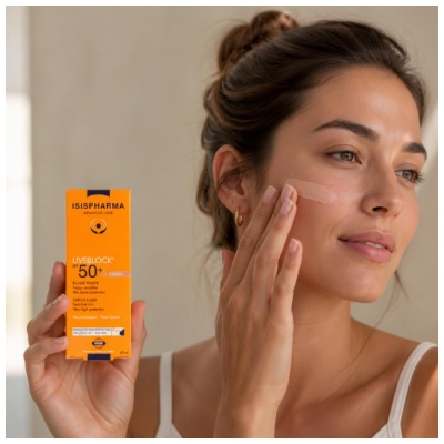 Isispharma Uveblock Fluide Teinté Visage SPF50+ 40 ML