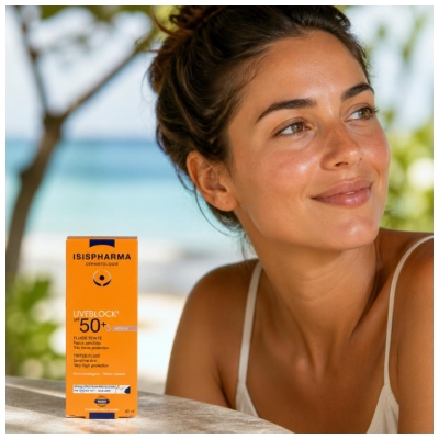 Isispharma Uveblock Fluide Teinté Visage SPF50+ 40 ML