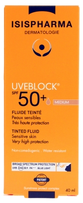 Isispharma Uveblock Fluide Teinté Visage SPF50+ 40 ML