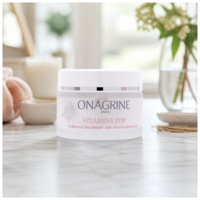 Onagrine Vitamine Pop Baume Nuit Défatigant Réénergise et Hydrate 50 ml