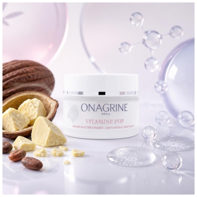Onagrine Vitamine Pop Baume Nuit Défatigant Réénergise et Hydrate 50 ml