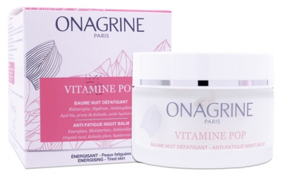 Onagrine Vitamine Pop Baume Nuit Défatigant Réénergise et Hydrate 50 ml