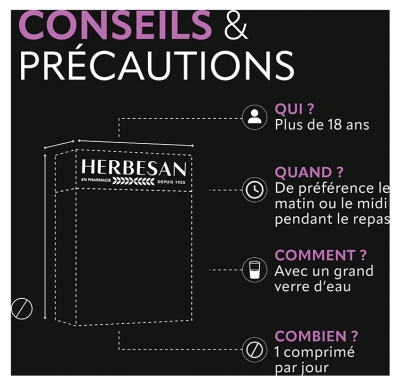 Herbesan Vision Santé des Yeux 60 Unités