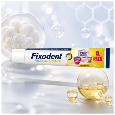 Fixodent Pro Ultimate Crème Adhésive Goût Neutre 57 Grammes