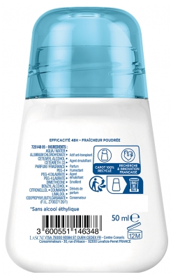 Narta Anti-Transpirant Triple Efficacité 48 Heures Fraîcheur Poudrée 50 ML