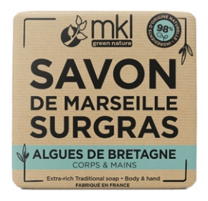 MKL Green Nature Savon de Marseille Surgras Algues de Bretagne 100 Grammes